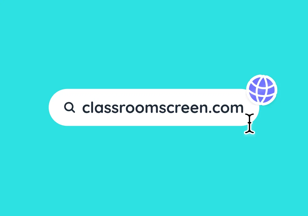 A visual of the launch of Classroomscreen