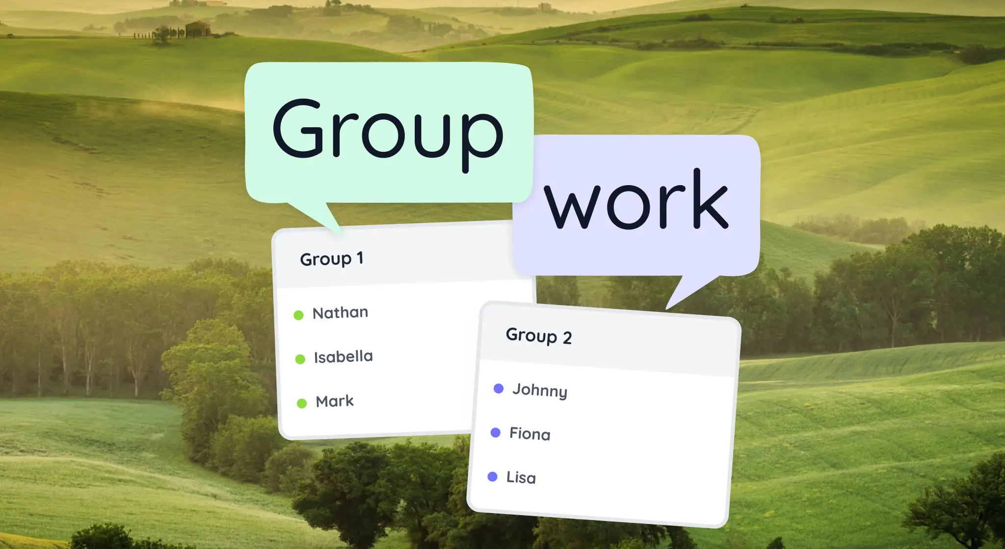 Take the stress out of making groups by using this template.