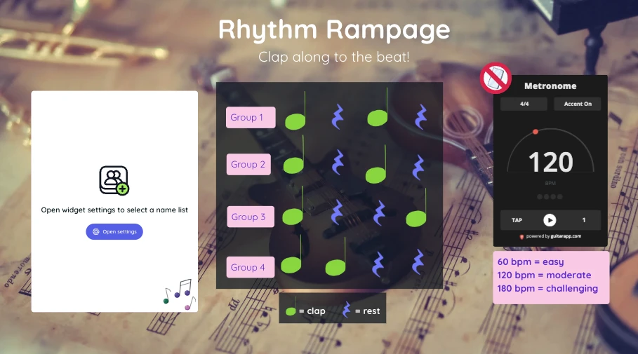 This brain break called 'Rhythm Rampage' will challenge your students to think outside the box and revitalise their energy levels for the rest of class.
