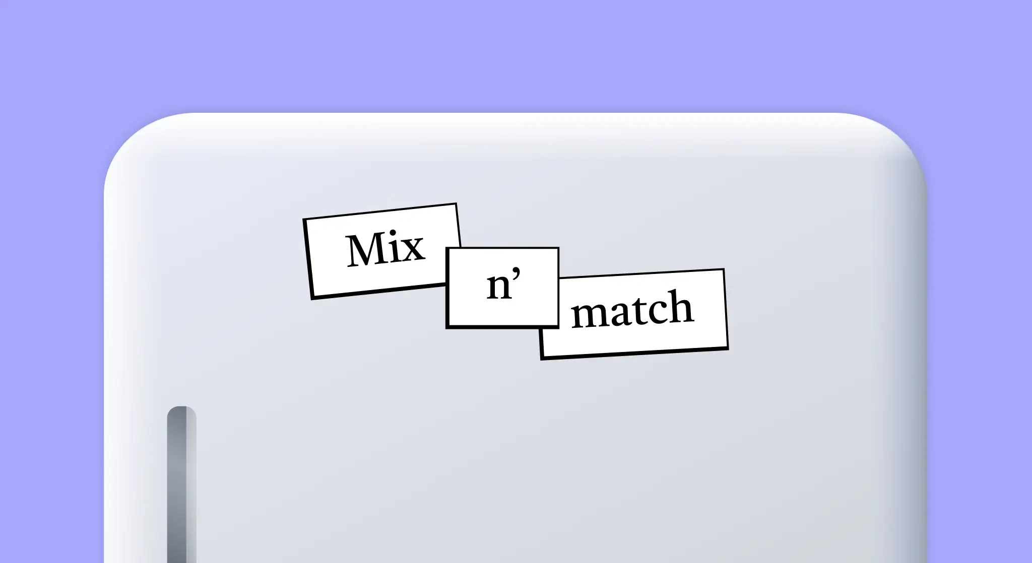 Build sentences with random fridge magnet words.