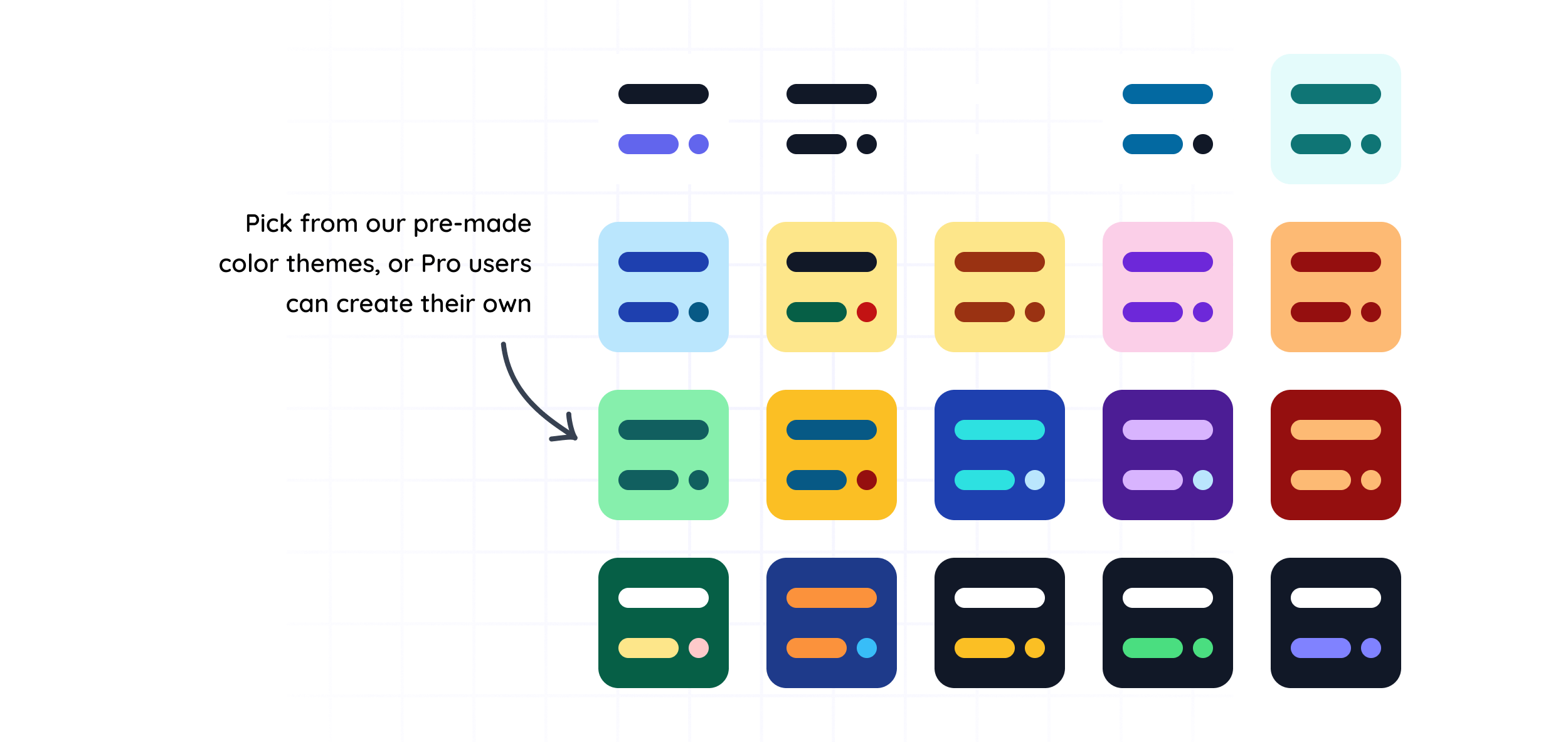Personalize your screen with color themes