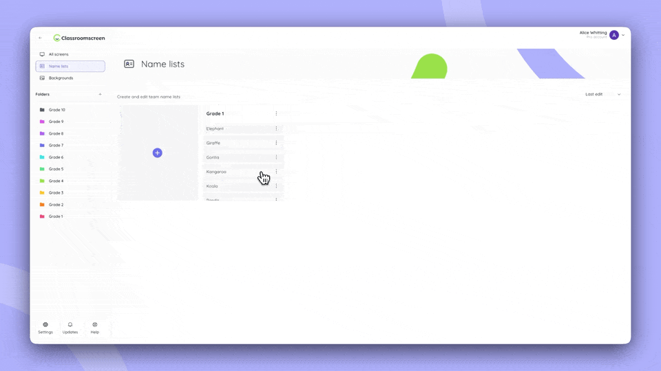 Exclude or combine certain students behind the scenes