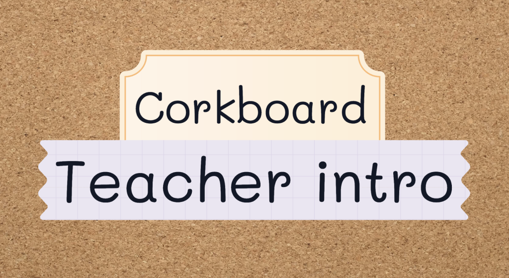 Introduce yourself with a digital pinboard.