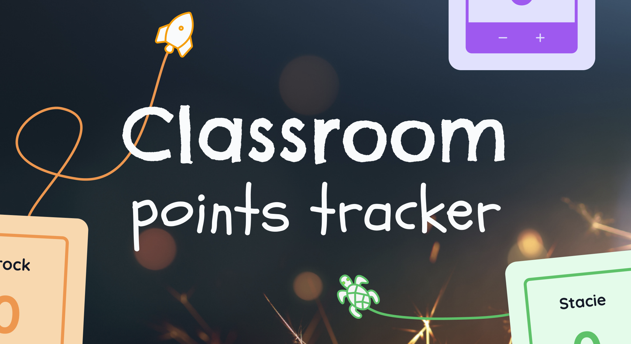 This image is a thumbnail for Classroomscreen's Classroom points tracker template.