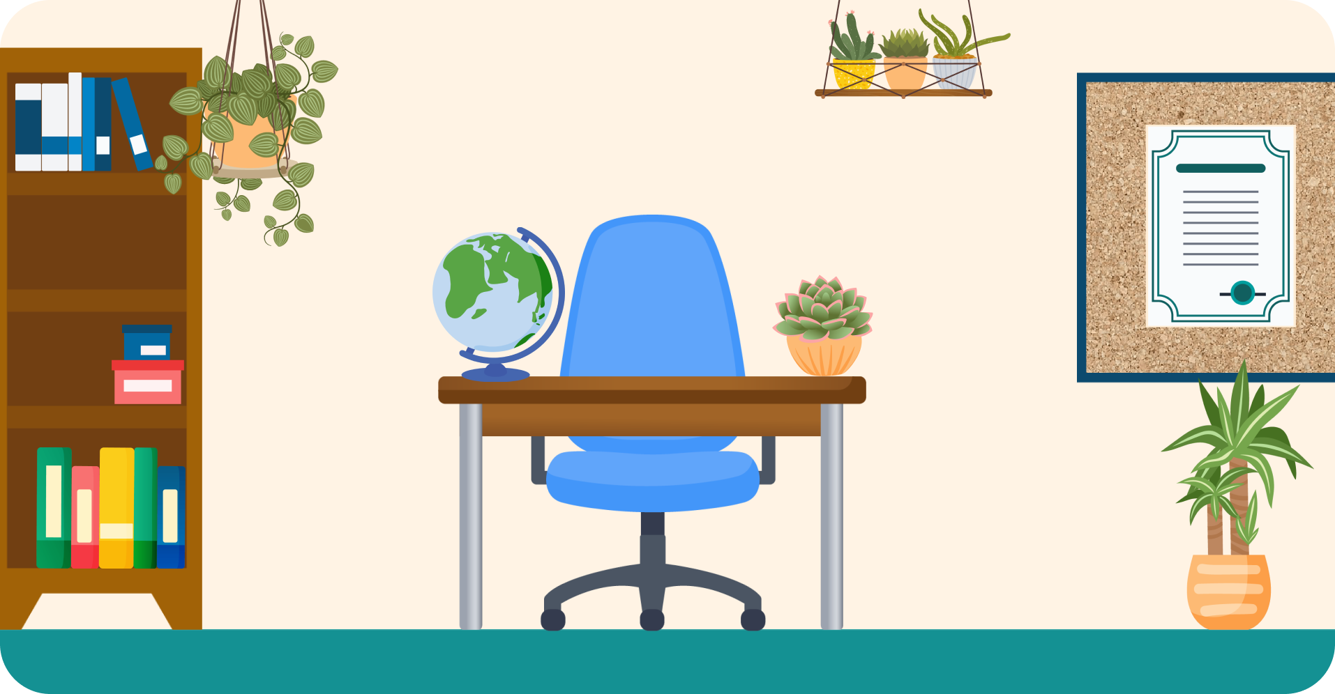 This image shows how you can use the Classroom decor stickers on Classroomscreen to recreate your classroom.