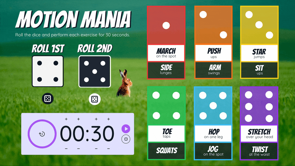 This brain break called 'Motion Mania' is perfect for getting your students energized and moving!
