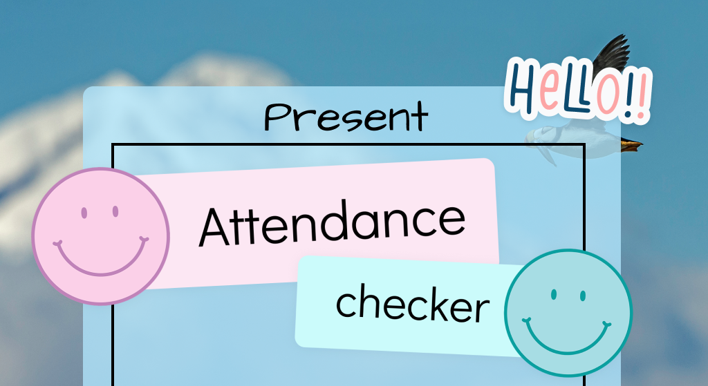 Thumbnail preview of the Attendance Checker Classroomscreen template for daily student roll call. Ideal for teachers who want a fast, interactive way to manage attendance.