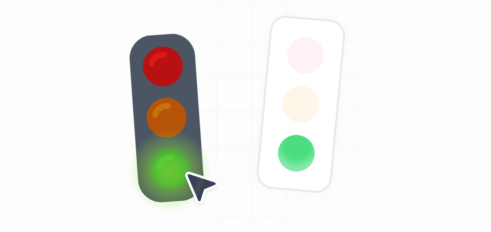 Use this online Traffic light to convey expectations