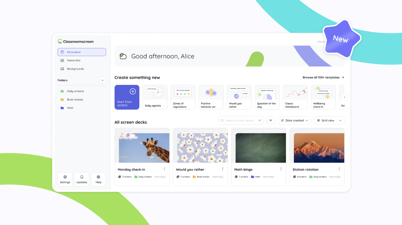 Learn more about Classroomscreen's recent update