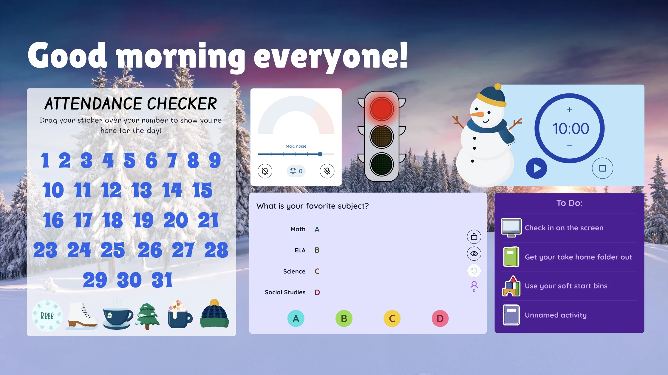 Try these morning screens for every season