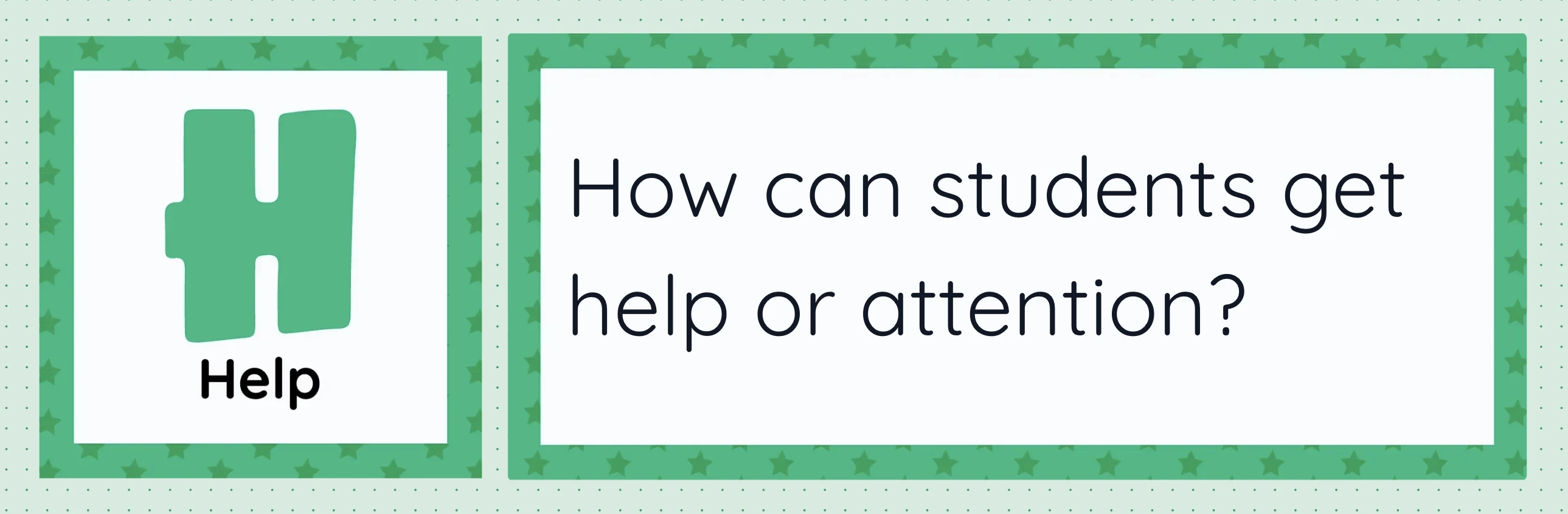 Help Sign Classroom Classroomscreen