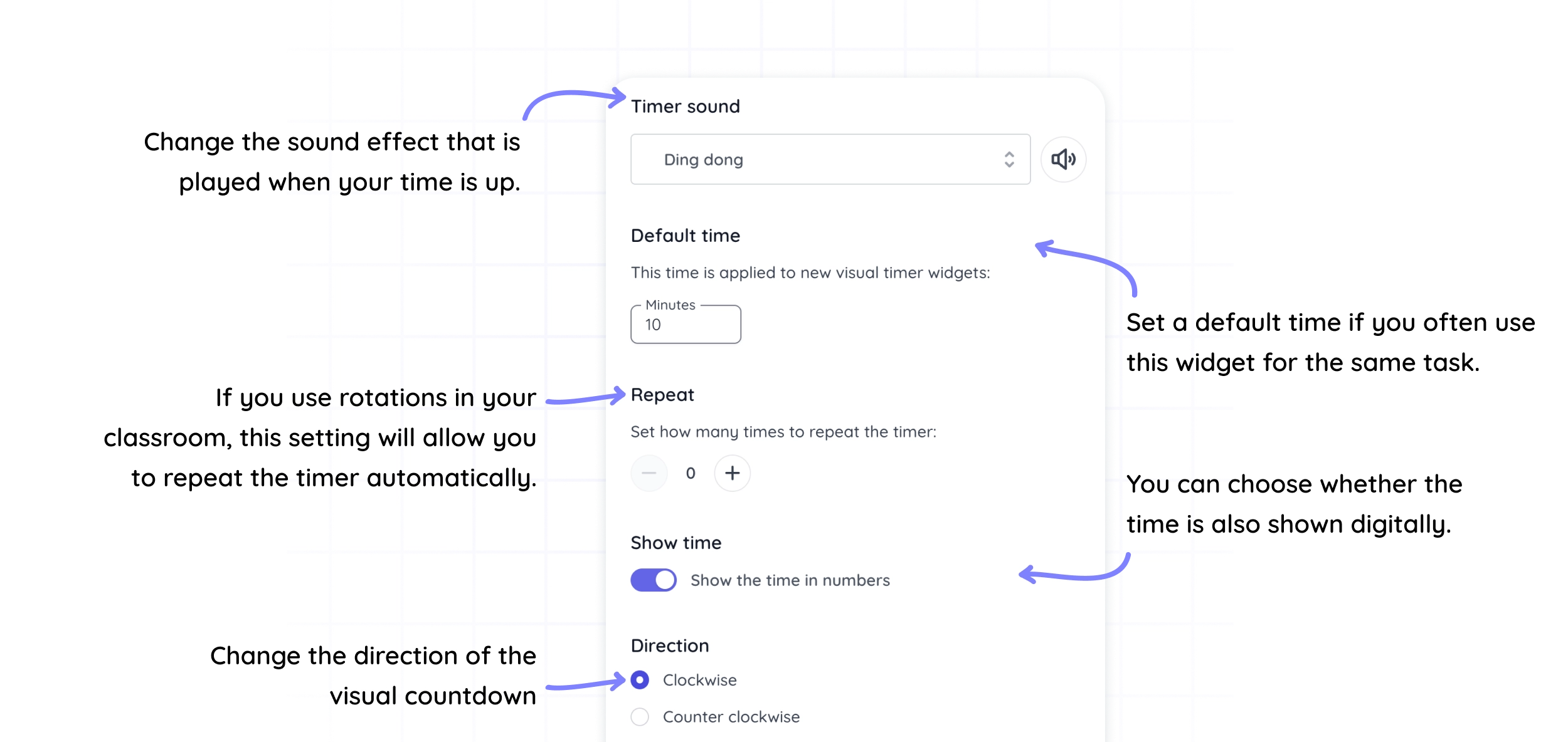 Manage class time effectively with the Visual Timer widget